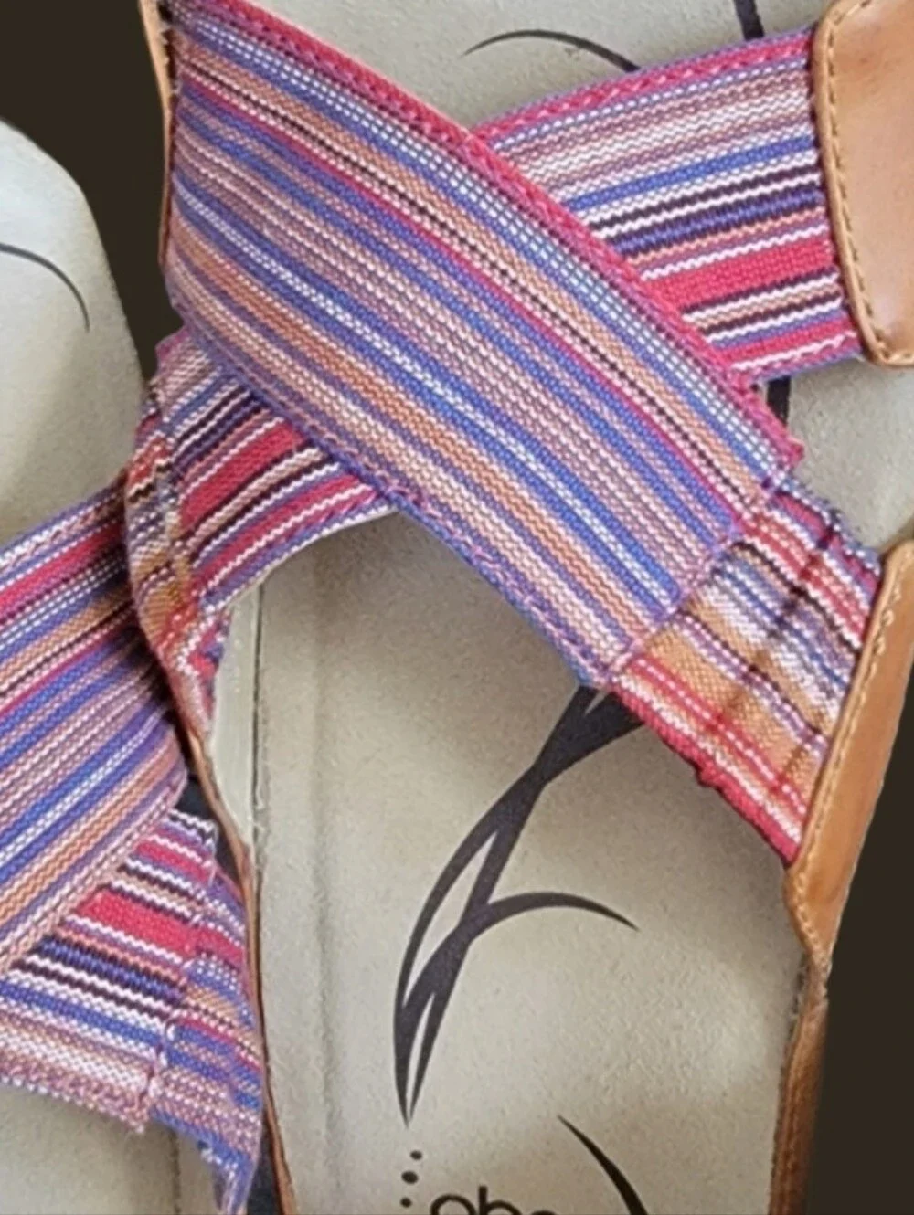 Abeo Slip-on Sandals For Luxury Walking, Comfort And Style. Multicolor. Ladies 9